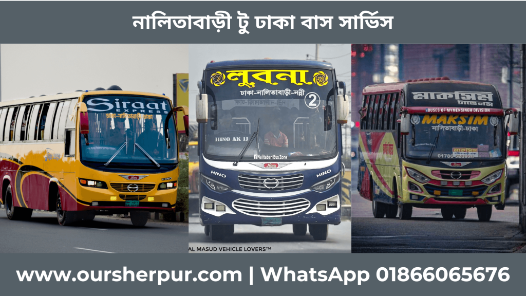 Dhaka to Nalitabari Bus Schedule (Top & Lowest 28)